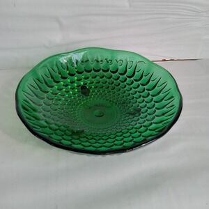 green emerald Plate Hobnail Shape